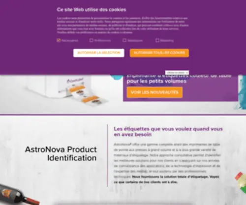 Quicklabel.fr(AstroNova Product Identification) Screenshot