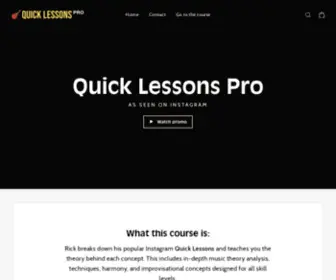 Quicklessons.pro(Quick Lessons Pro) Screenshot