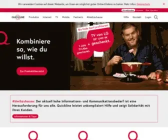Quickline.ch(Internet, TV, Mobile und Festnetz) Screenshot
