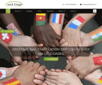 Quicklingo.com(Translation Services) Screenshot