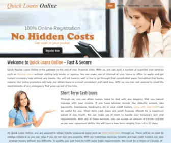 Quickloansonline.ca(Quick Loans Online) Screenshot