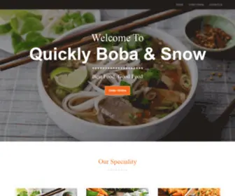 Quicklybobasnowtogo.com(Quickly Boba & Snow) Screenshot