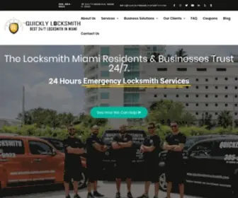 Quicklymiamilocksmith.com(Quickly Locksmith Miami) Screenshot