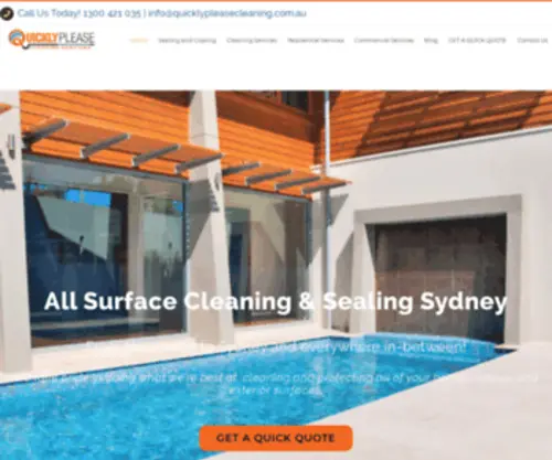 Quicklypleasecleaning.com.au(Natural stone restoration in the greater Sydney and Newcastle Regions) Screenshot