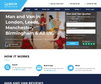 Quickmanandvan.co.uk(Man and Van in London) Screenshot