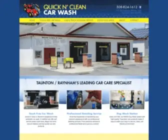 Quickncleancw.com(Quick N Clean Car Wash detailing service propane Taunton MA) Screenshot