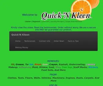 Quicknkleen.com(Cleans the Impossible) Screenshot