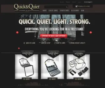 Quicknquiet.com(Tree Stands and Accessories) Screenshot