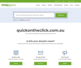 Quickontheclick.com.au(Quick On The Click) Screenshot