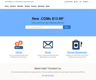 Quickpages.com(Protected by SecureServer.net) Screenshot
