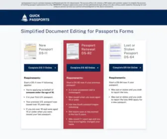 Quickpassports.org(Quickpassports) Screenshot