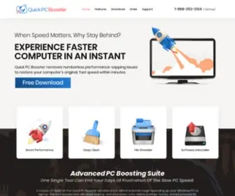 Quickpcbooster.com(Improve pc performance) Screenshot