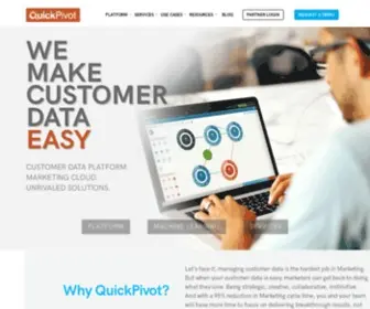 Quickpivot.com(QuickPivot Data Solutions And Data Management Platforms) Screenshot