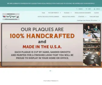 Quickplaque.com(Shop Wood & Acrylic Wall Plaques and get low Shipping rates and Free Setup on your Custom Plaque) Screenshot