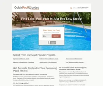 Quickpoolquotes.com(Find Swimming Pools Contractors) Screenshot