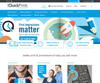 Quickprints.com.au(Printing Services Australia) Screenshot