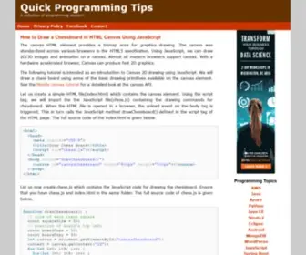 Quickprogrammingtips.com(Quick Programming Tips) Screenshot