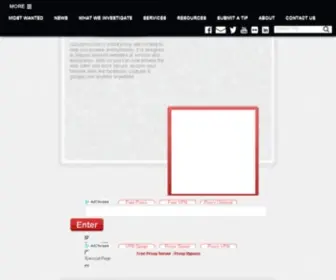 Quickprox.com(Free & Fast Proxy Site Welcome to FBI.gov) Screenshot