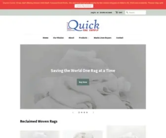 Quickragsupply.com(Quick Rag Supply Wholesaler & Distributors Reclaimed Rags) Screenshot