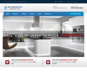 Quickrepairservices.com(BOSCH, AEG Home Appliances Repair Dubai) Screenshot