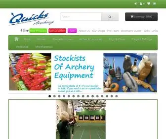 Quicksarchery.co.uk(The Archery Specialists for all your Archery Equ) Screenshot
