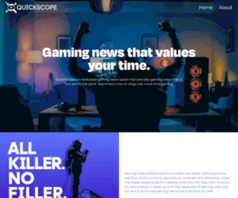 Quickscope.app(Quick read gaming news) Screenshot