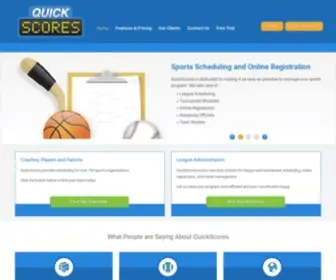 Quickscores.com(Home) Screenshot