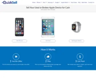 Quicksell.com(Sell Your Used or Broken Apple Device for Cash) Screenshot