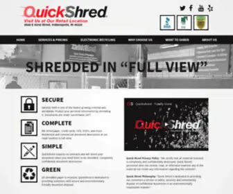 Quickshredindy.com(QuickShredIndy Safe) Screenshot