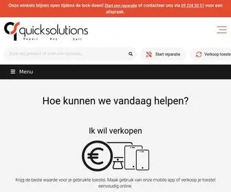 Quicksolutions.be(Homepagina) Screenshot