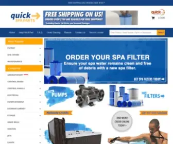 Quickspaparts.com(Spa) Screenshot