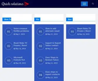 Quickssolution.com(Get Fix Your All Issue and Problems With Quick Solutions) Screenshot