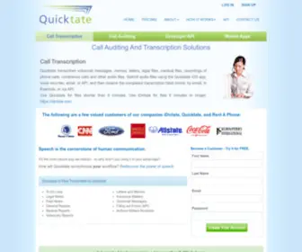 Quicktate.com(Quicktate) Screenshot