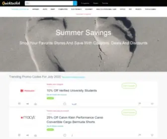 Quicktoclick.com(Coupons) Screenshot
