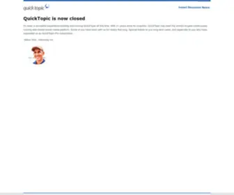 Quicktopic.com(QuickTopic shutdown) Screenshot