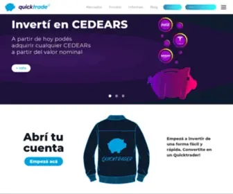 Quicktrade.com.ar(Invertí Online en Quicktrade) Screenshot