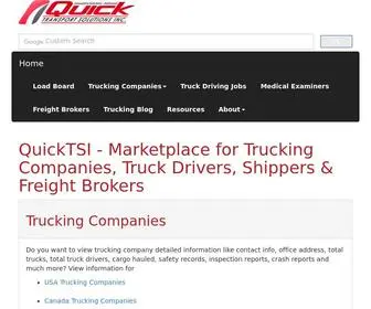 Quicktransportsolutions.com(Load Board) Screenshot
