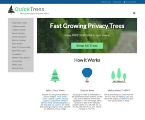 Quicktrees.com(Quicktrees) Screenshot