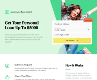 Quickverifyrequest.com(Get Your Personal Loan Today) Screenshot