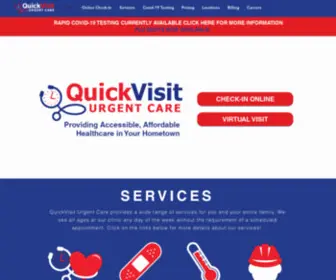 Quickvisiturgentcare.com(QuickVisit) Screenshot