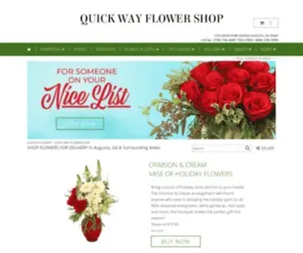 Quickwayflowers.com(Augusta Florist) Screenshot