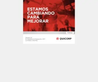 Quicorp.com(Quicorp S.A) Screenshot