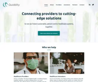 Quiddityhealth.com(Quiddity Health) Screenshot