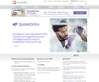 Quidel.com(English) Screenshot