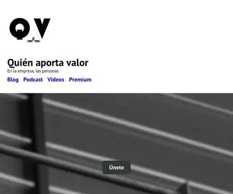 Quienaportavalor.com(Quién aporta valor) Screenshot