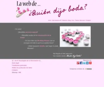 Quiendijoboda.es(Organización) Screenshot