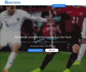 Quierocancha.app(App para reservar canchas de futbol) Screenshot