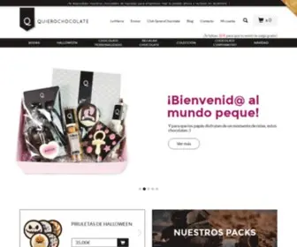 Quierochocolate.com(Tienda online de chocolate artesano) Screenshot