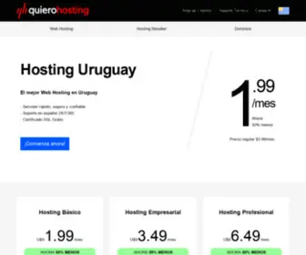 Quierohosting.com(Quiero Hosting Uruguay) Screenshot