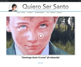 Quierosersanto.com(Portal católico de jóvenes para jóvenes) Screenshot